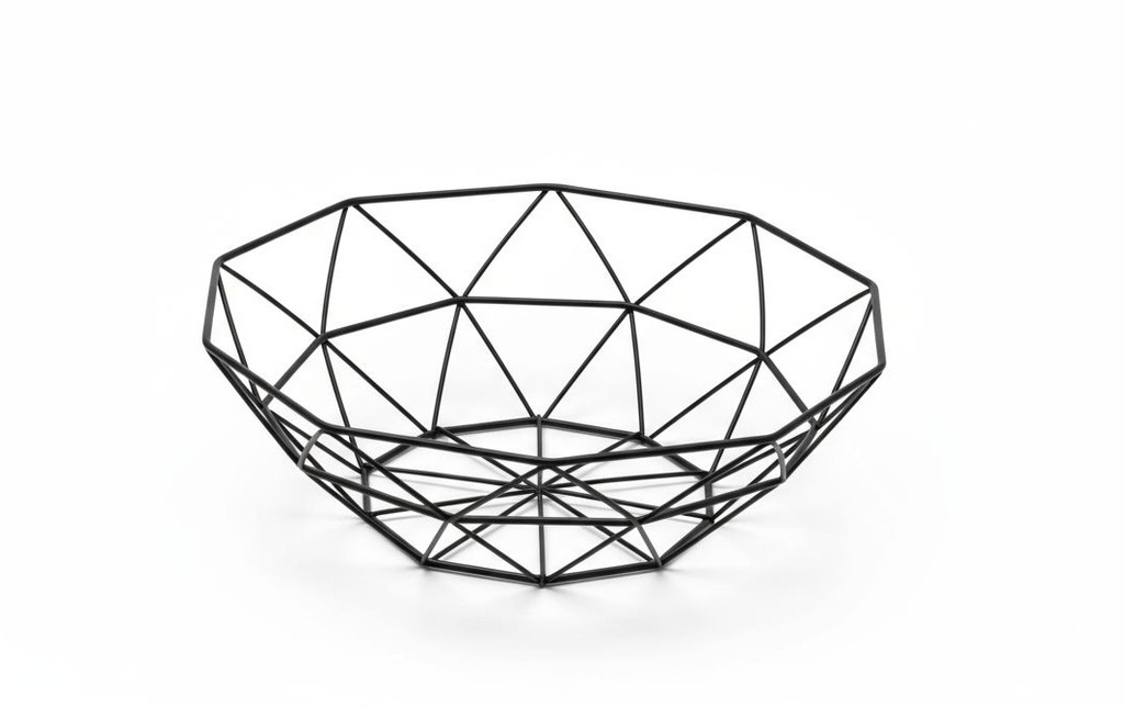 Diamond Fruit Basket - MS Black