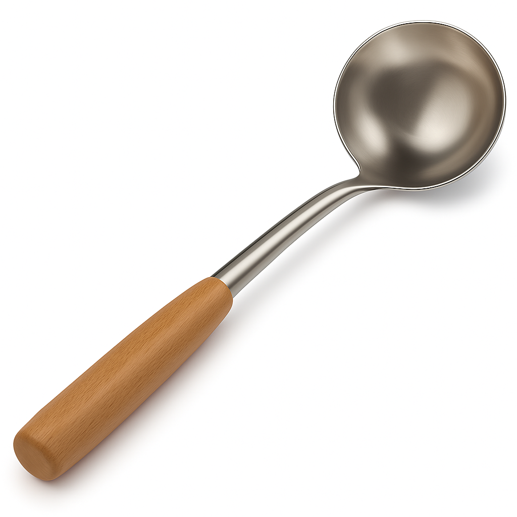 Ladle - Dabbu with Wooden Handle