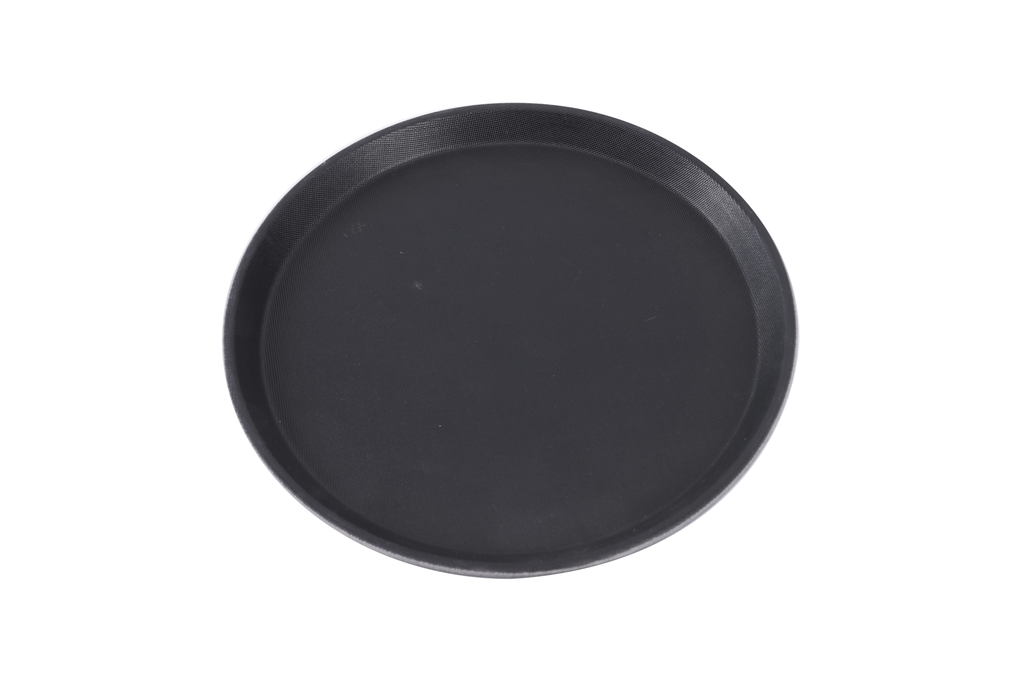 FG Anti-skid | Black Round Salver (Serving Tray)14in