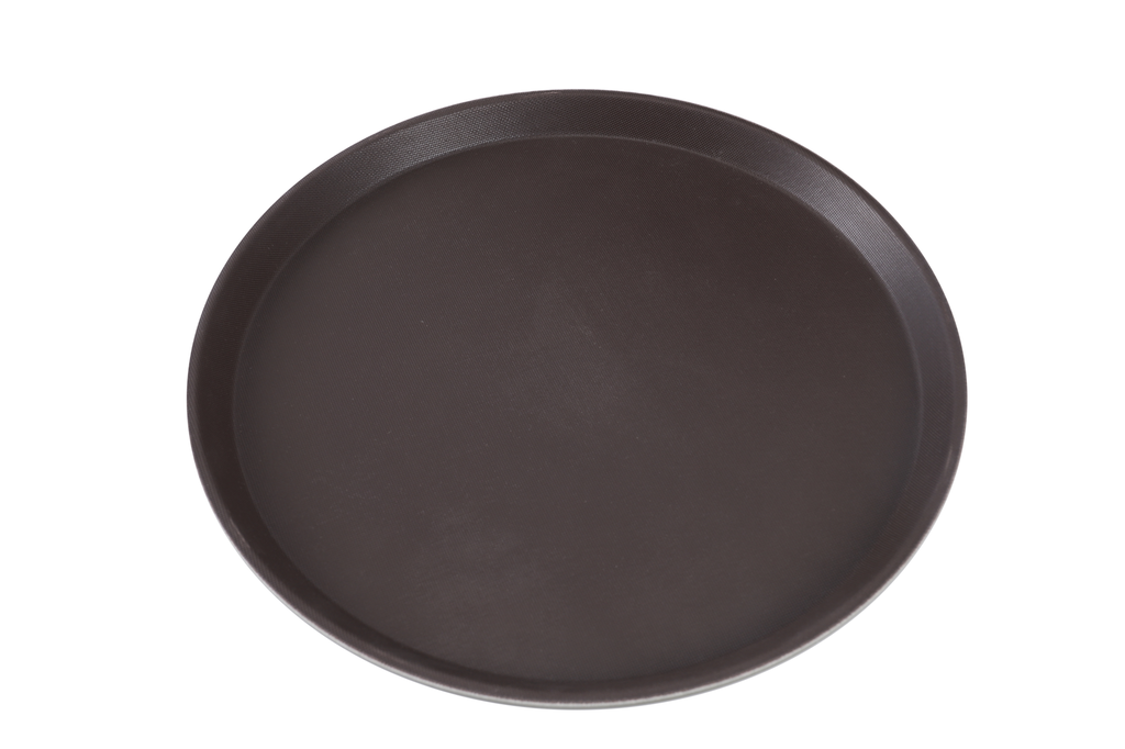 Regular Anti-skid | Brown Round Salver (Serving Tray) 16in.
