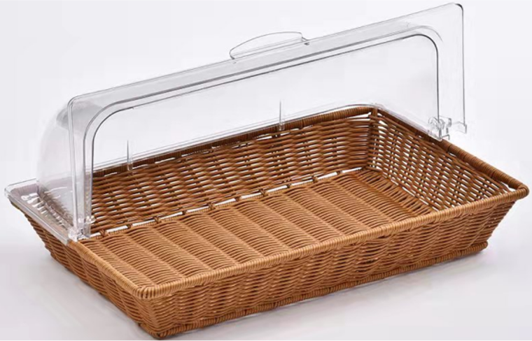 Buffet Bread Basket Rectangular with Cover 53x33x26cm