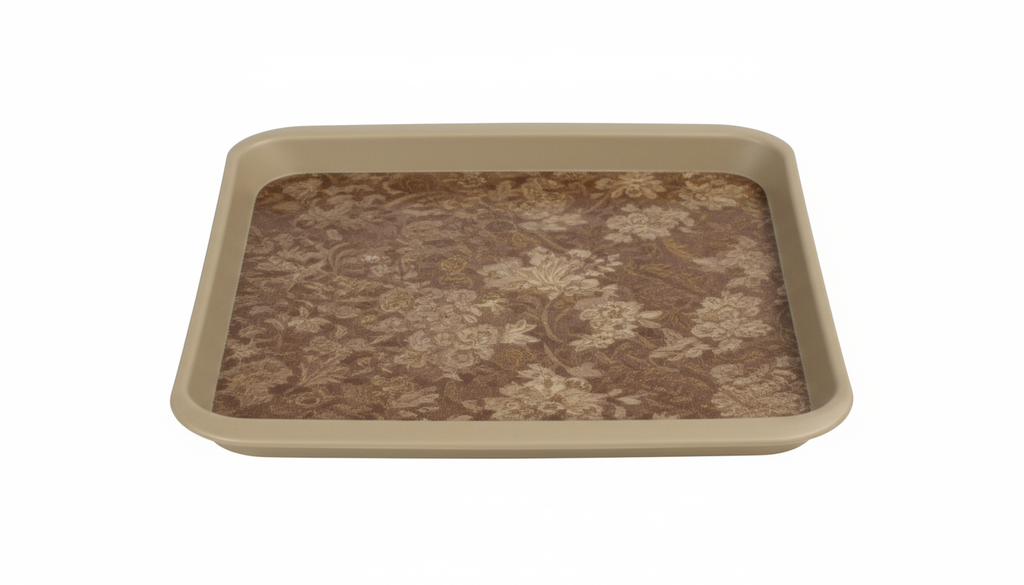 Textured Salver / Serving Tray  17x13.5in. mix colour