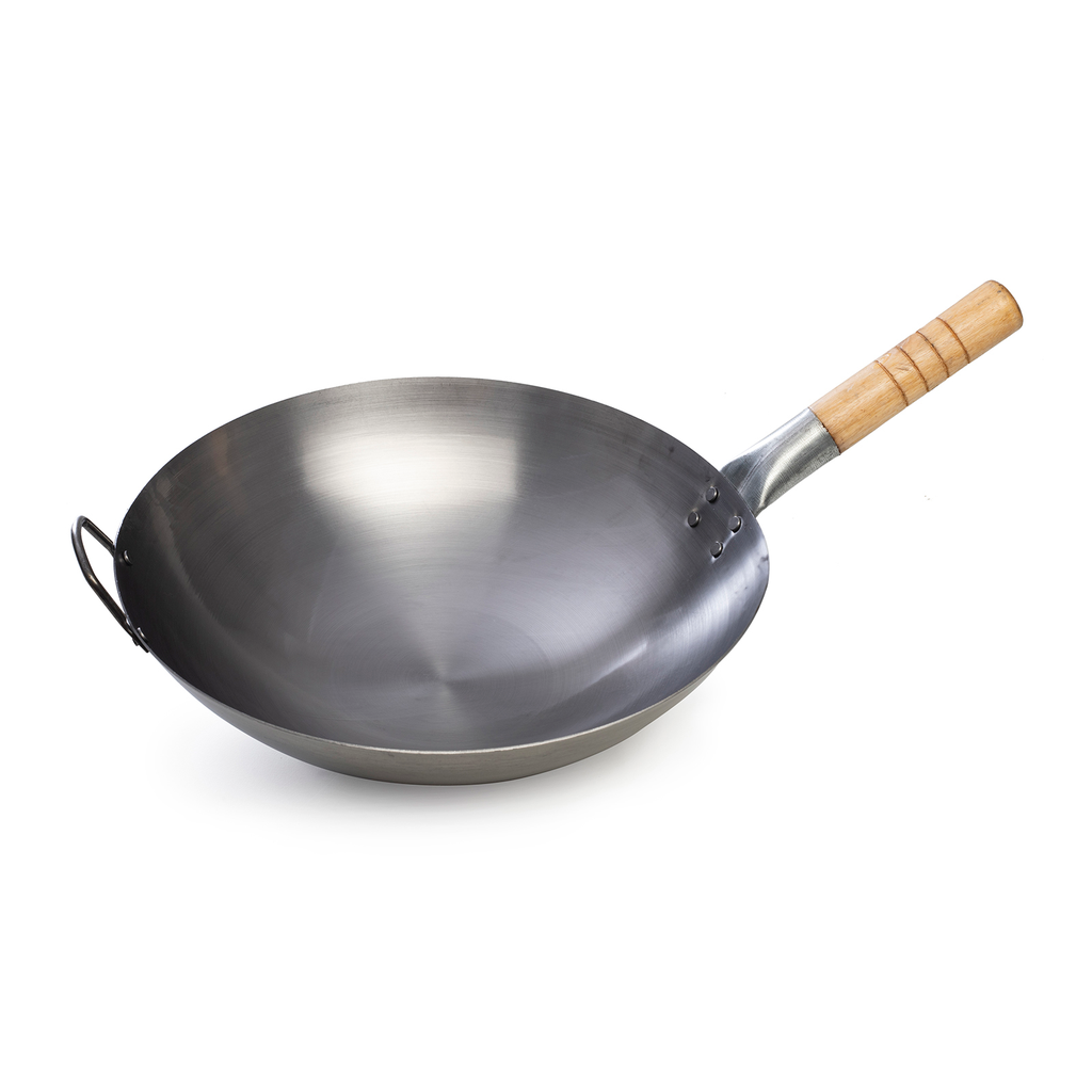 Chinese Wok with wooden Handle 40cm