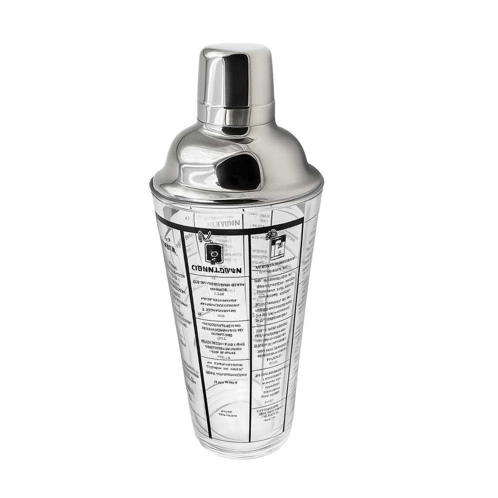 [BCS-002 KM-400] Cocktail Shaker with Recipes 400ml