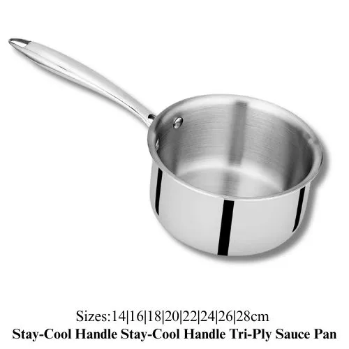 Stay-Cool Handle Tri-Ply Sauce Pan 16cm x H9cm